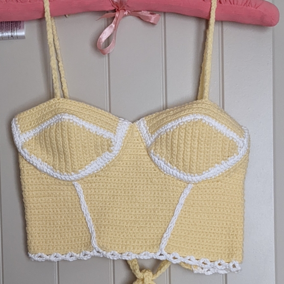 Handmade crochet corset top - Picture 5 of 5